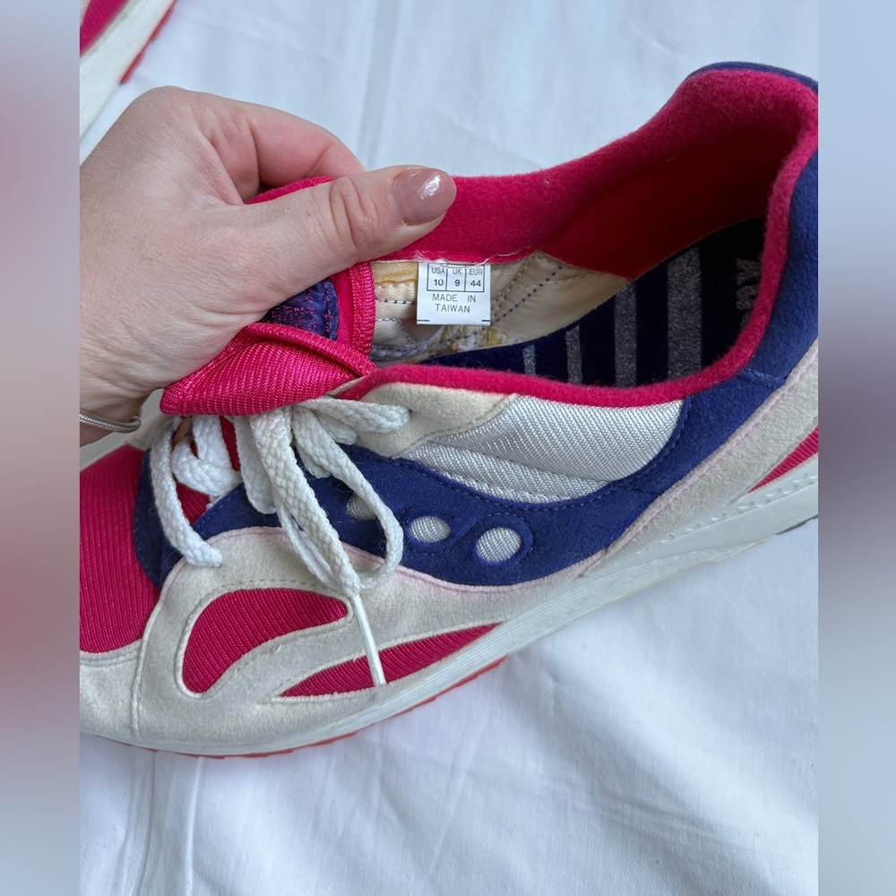 Vintage 90’s Saucony Blaze Vintage Sneakers Purple Pink Running Shoes Size 10 - Picture 8 of 10
